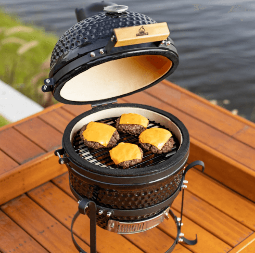 เตาถ่านบาร์บีคิว KINGBE KAMADO 13 นิ้ว สีดำ_12